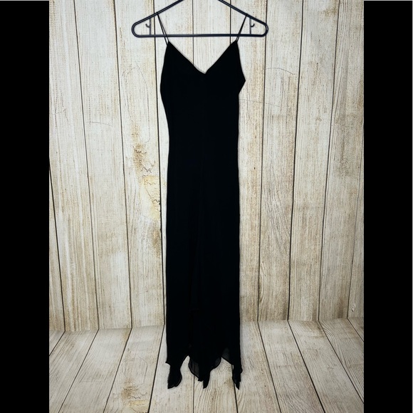 Ralph Lauren Dresses & Skirts - Vintage Ralph Lauren 90s Black Asymmetrical Slip Dress